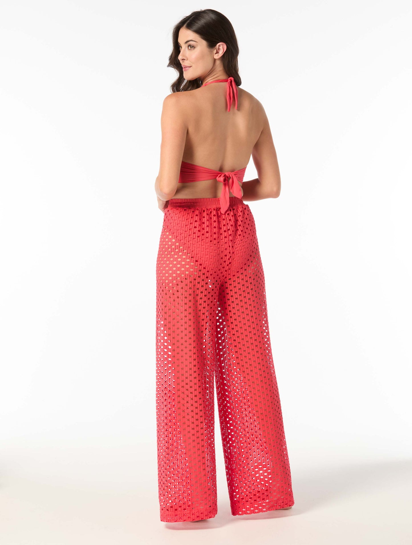 Carmen Marc Valvo Crochet Cover Up Pant - Living Paradise