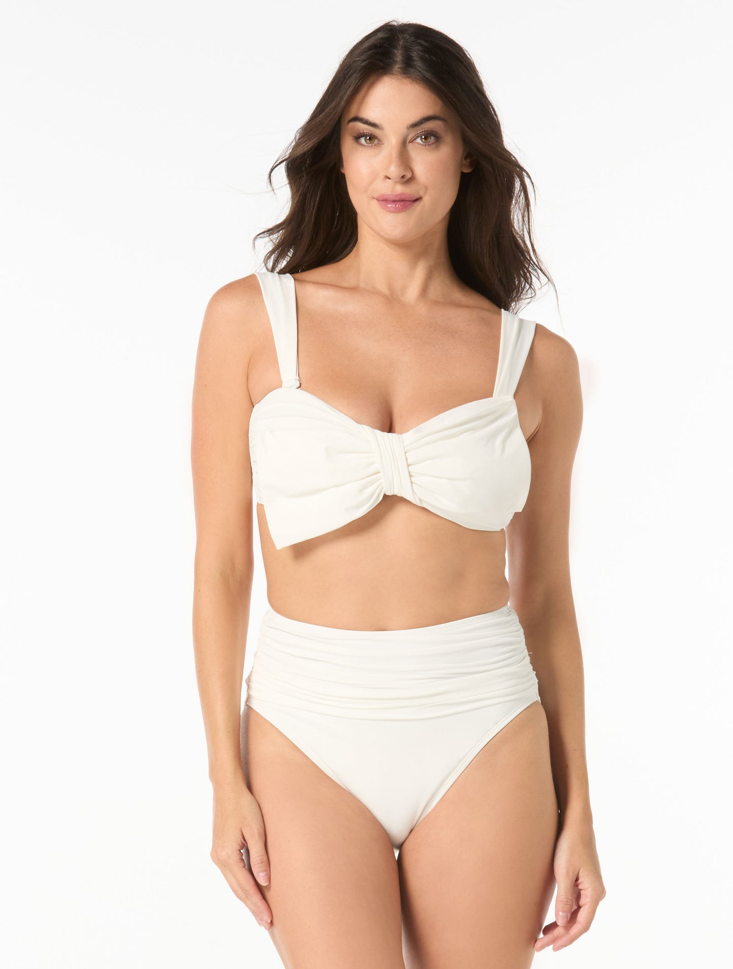 Carmen Marc Valvo Bow Bandeau Bikini Top - Bowline Soiree
