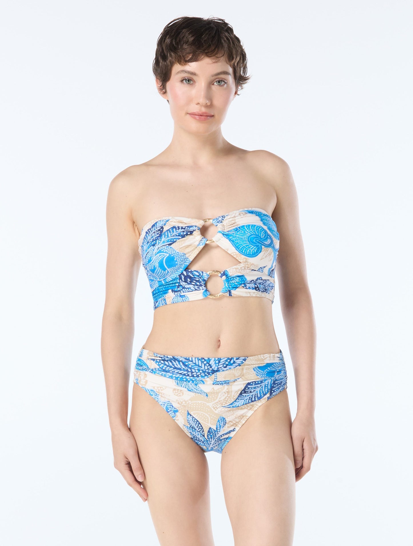 Carmen Marc Valvo Bandeau Cut Out Top - Samara - 970 Multi