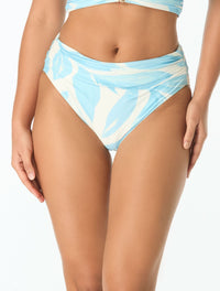 Carmen Marc Valvo High Cut Bikini Bottom - Tamarindo - 497 ICE BLUE