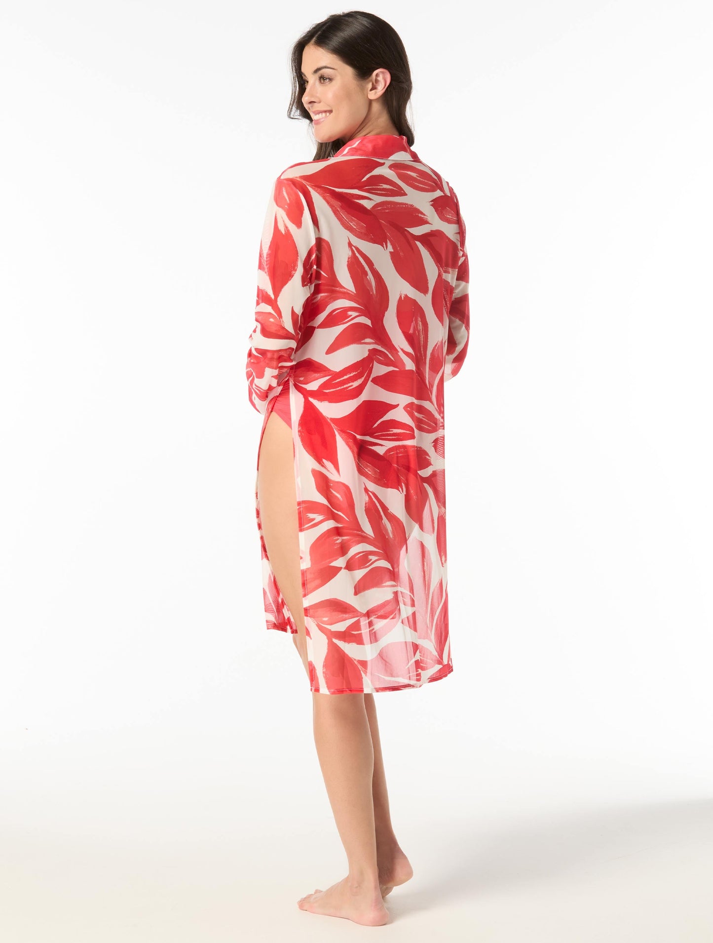 Carmen Marc Valvo Grenadine Bikini Set & Tamarindo Button Up Cover Up Bundle -