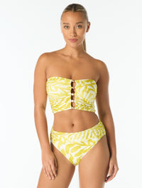 Carmen Marc Valvo Bandeau Draped Bikini Top - Samara - 803 Citrine