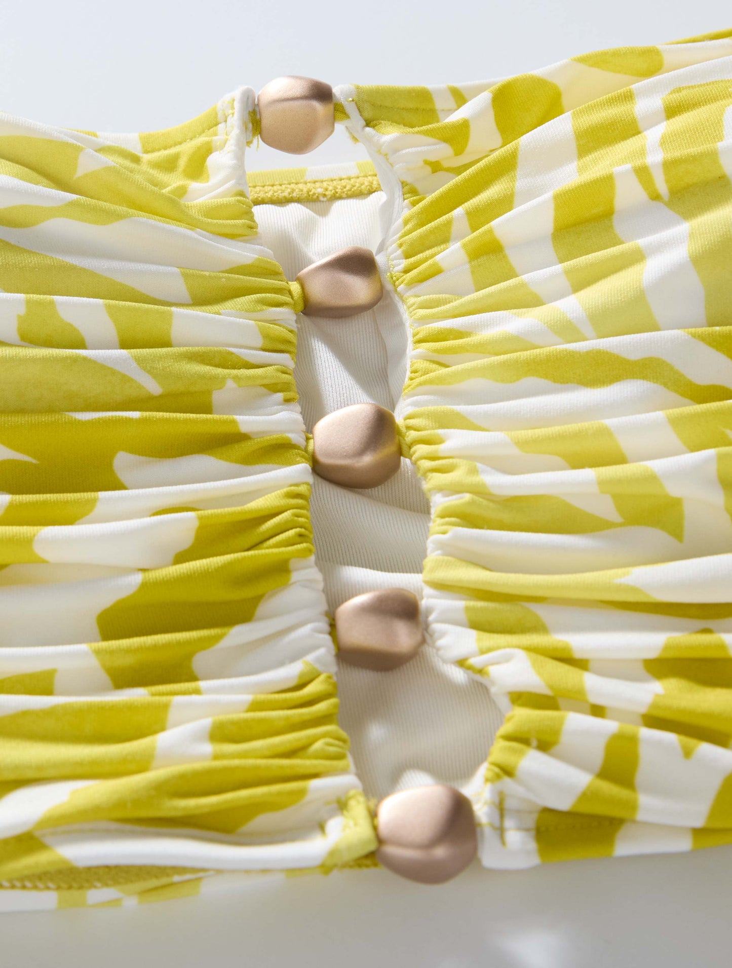 Carmen Marc Valvo Bandeau Draped Bikini Top - Samara - 803 Citrine