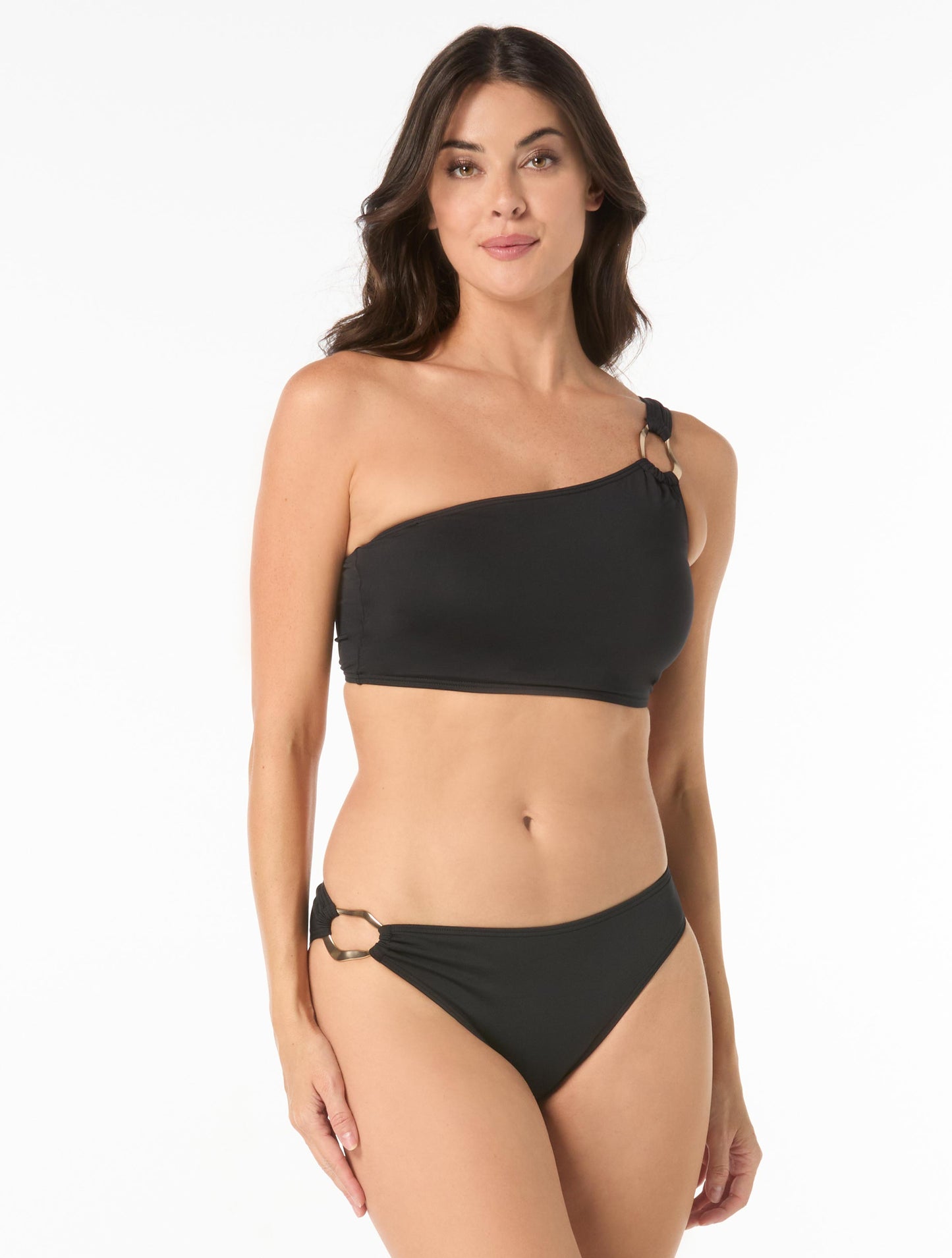 Carmen Marc Valvo One Shoulder Ring Crop top - Amorphic Allure