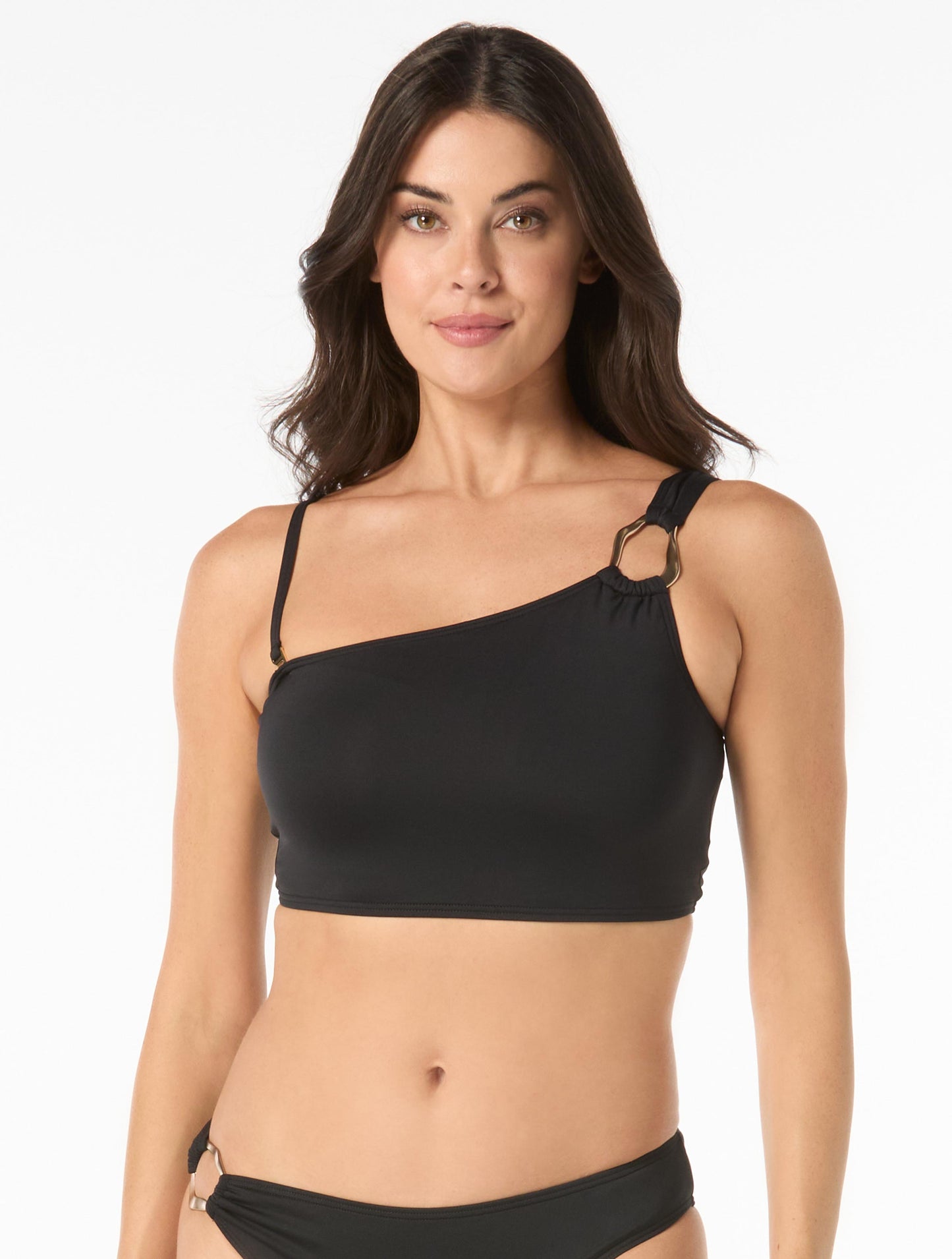 Carmen Marc Valvo One Shoulder Ring Crop top - Amorphic Allure