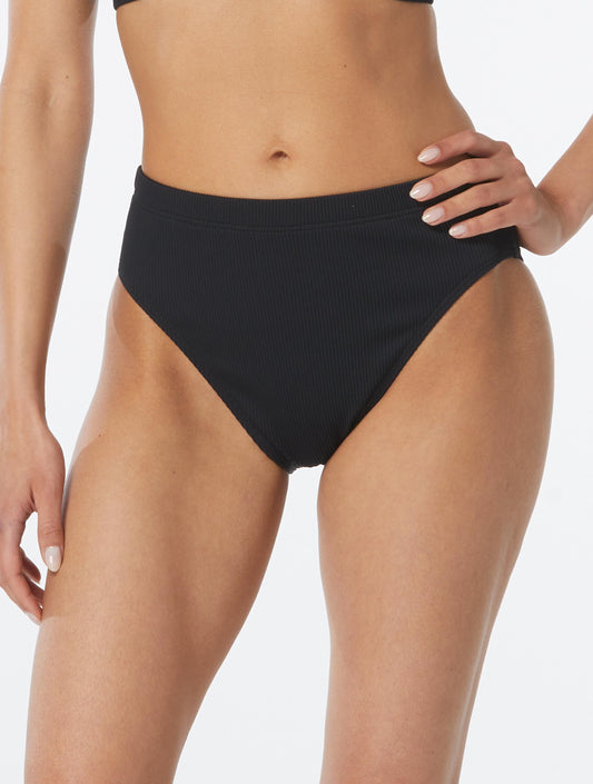 Beach House Sport Bethany High Waist Bikini Bottom - Ribbed Solids