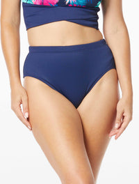 Beach House Sport Bethany High Waist Bikini Bottom - Ribbed Solids - 511 Admiral