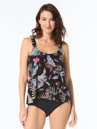 Beach House Amelia Underwire Mesh Tankini Top - Endless Summer - 001 BLACK