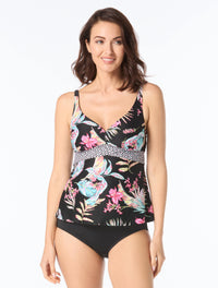 Beach House Adele V-Neck Tankini Top - Endless Summer - 001 BLACK