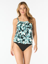 Beach House Audrey Blouson Tankini Top - Saint Lucia - 001 BLACK
