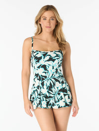 Beach House Swim Liza Princess Seam Textured Underwire Swimdress - Saint Lucia - 001 Black