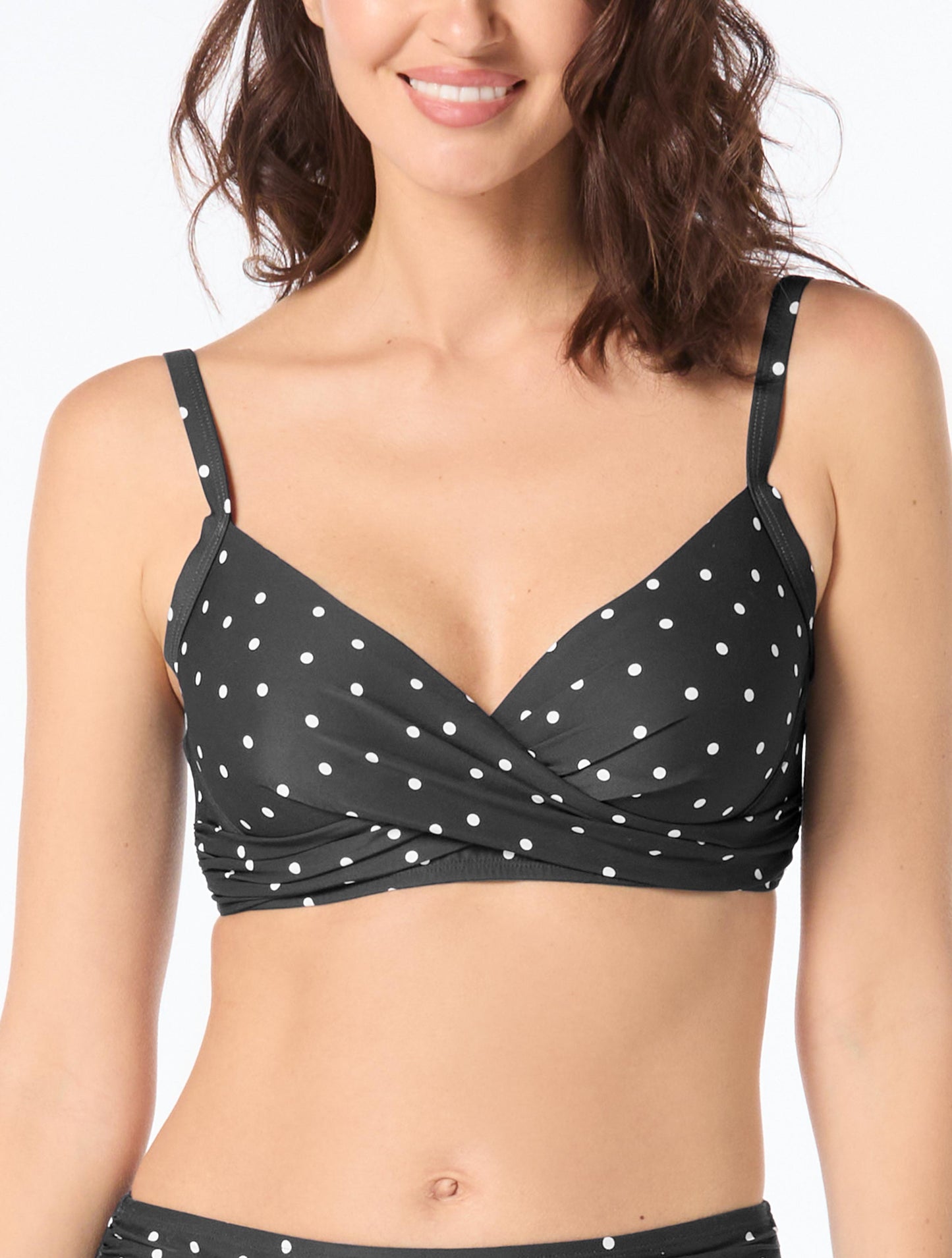 Beach House Swim Christa Wrap Underwire Bikini Top - Sailor Dot