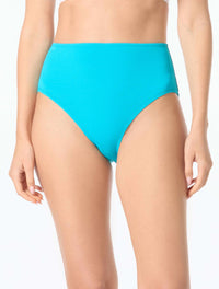 Beach House Emery High Rise Textured Bikini Bottom - Pique Solids - 450 POOL PARTY