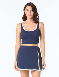 Beach House Swim Jolie Underwire Textured Crop Top - Ric Rac