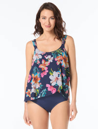 Beach House Amelia Underwire Mesh Tankini Top - Vibrant Vacay - 511 Admiral