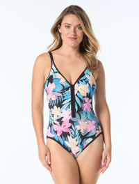 Beach House Sport Racy One Piece Swimsuit - Wild Calypso
