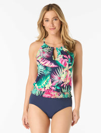 Beach House Jamie Underwire High Neck Tankini Top - Island Rhythm - 511 Admiral