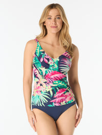 Beach House Lola Wrap Underwire Tankini Top - Island Rhythm - 511 Admiral
