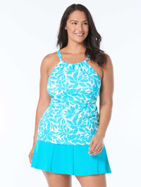 Beach House Plus Size Blair High Neck Tankini Top - Key West - 450 POOL PARTY