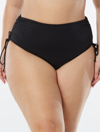 Beach House Plus Size Hayden Side Tie Bikini Bottom - Beach Solids - 001 BLACK