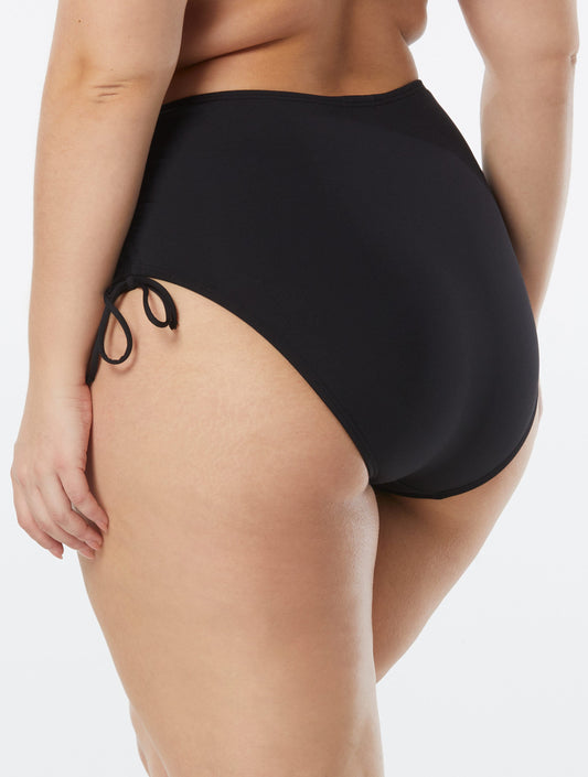 Beach House Plus Size Hayden Side Tie Bikini Bottom - Beach Solids - 001 BLACK