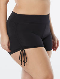Beach House Plus Size Blake Side Tie Swim Short - Beach Solids