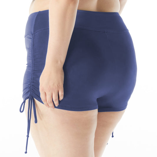Beach House Plus Size Blake Side Tie Swim Short - Beach Solids - 511 Admiral