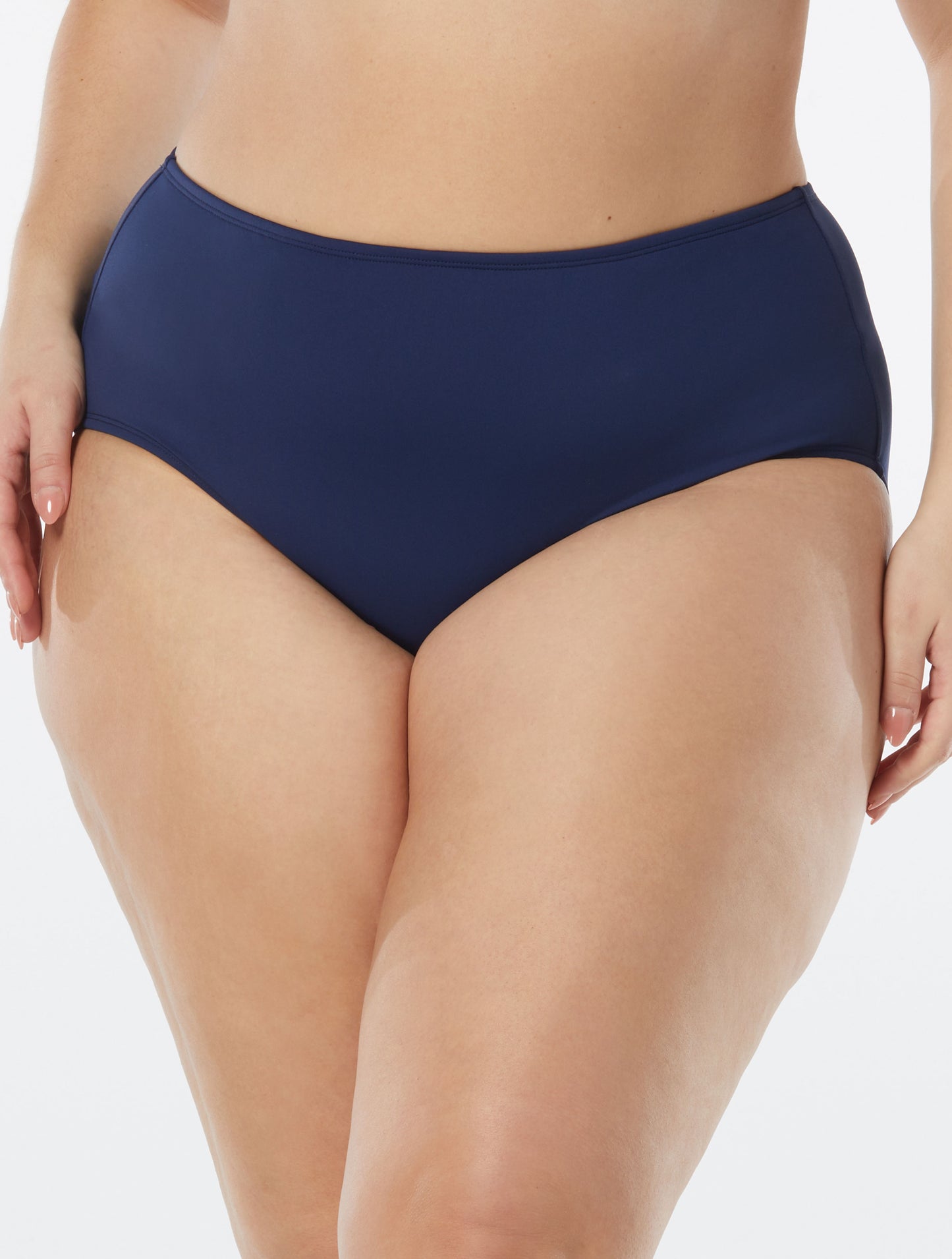 Beach House Plus Size Chloe High Waist Bikini Bottom - Beach Solids