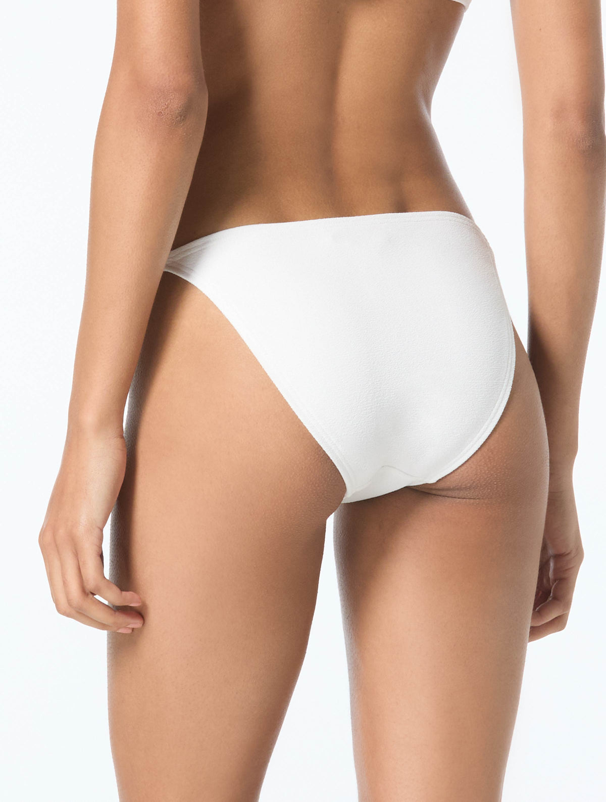 MICHAEL Michael Kors Bikini Bottom - Crepe Solids - 100 White