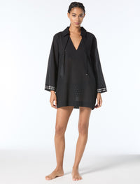 Michael Kors Oversized Studs Bikini Set & Cover Up Shirt Bundle -
