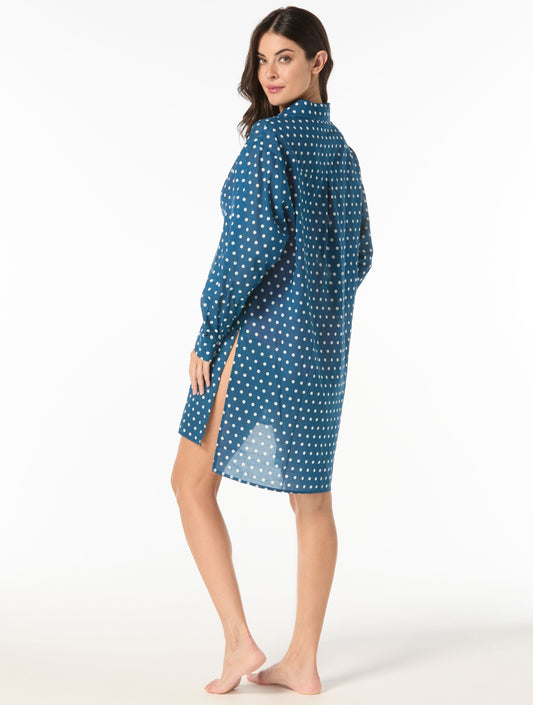 Michael Kors Classic Dot Bikini Set & Cover Up Shirt Bundle -