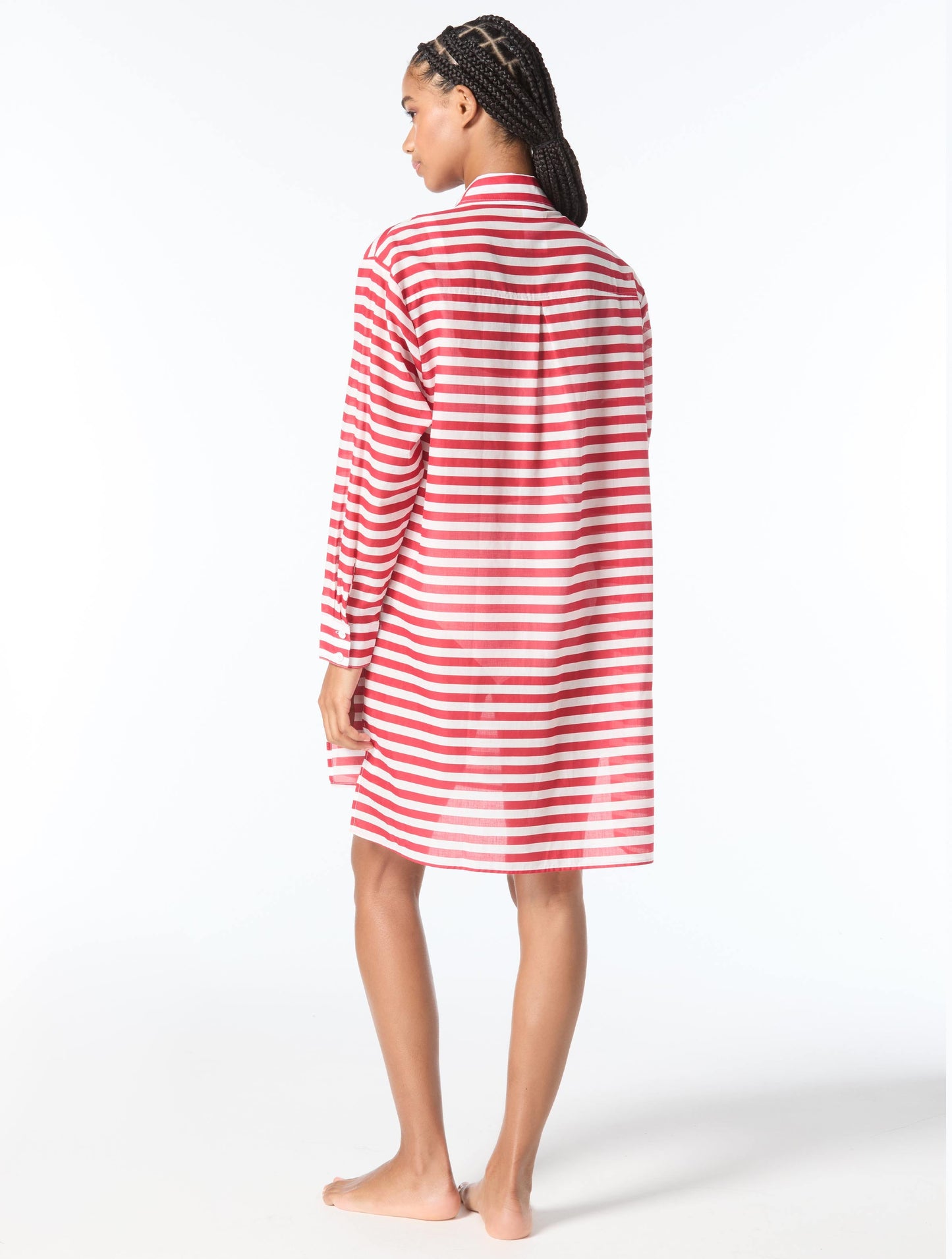 Michael Kors Cover Up Shirt - Graphic Stripe - 600 RED