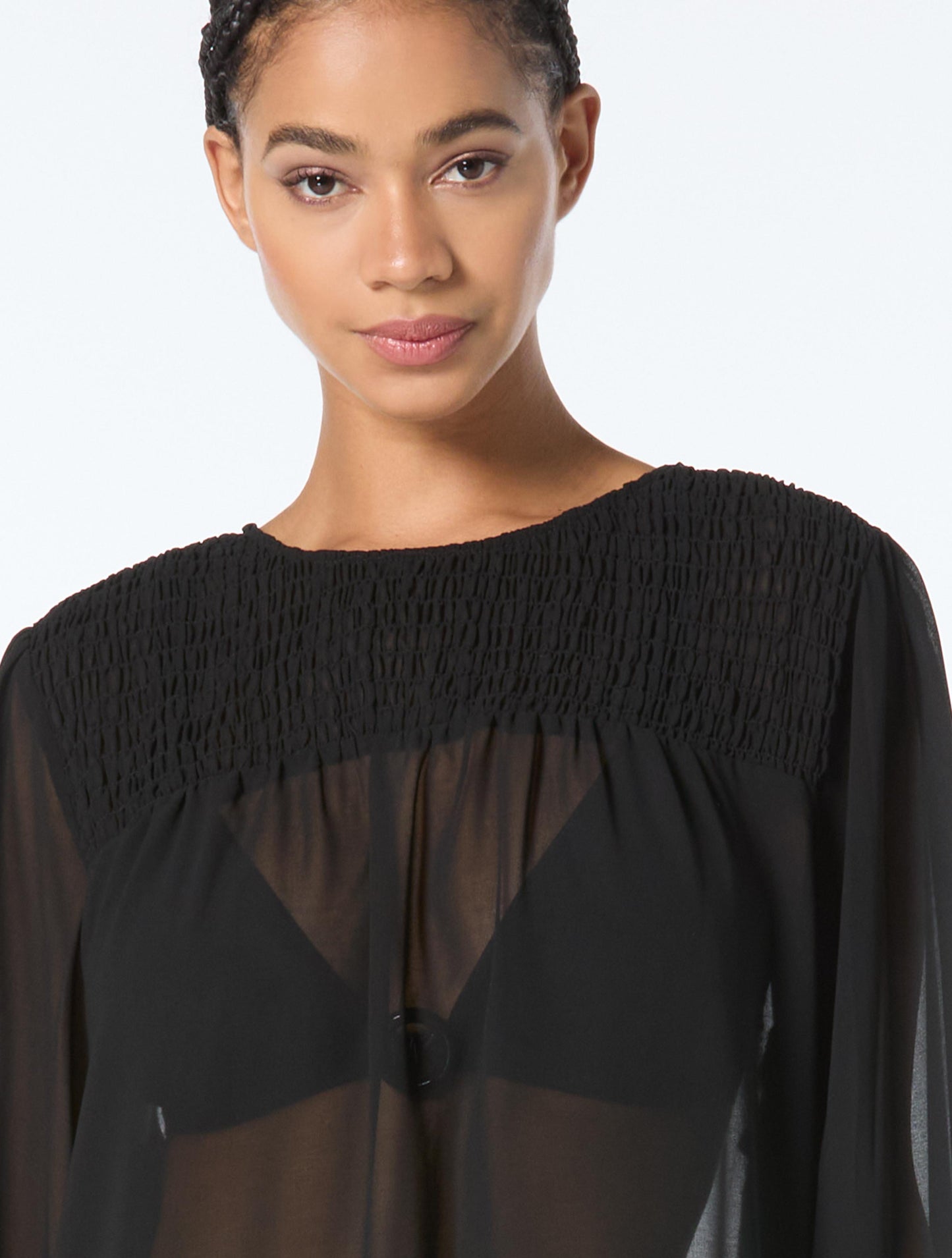 Michael Kors Bandeau Lace Up One Piece & Cover Up Dress Bundle -