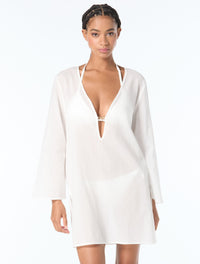 Michael Kors White Bikini Set & Cover Up Dress Bundle -