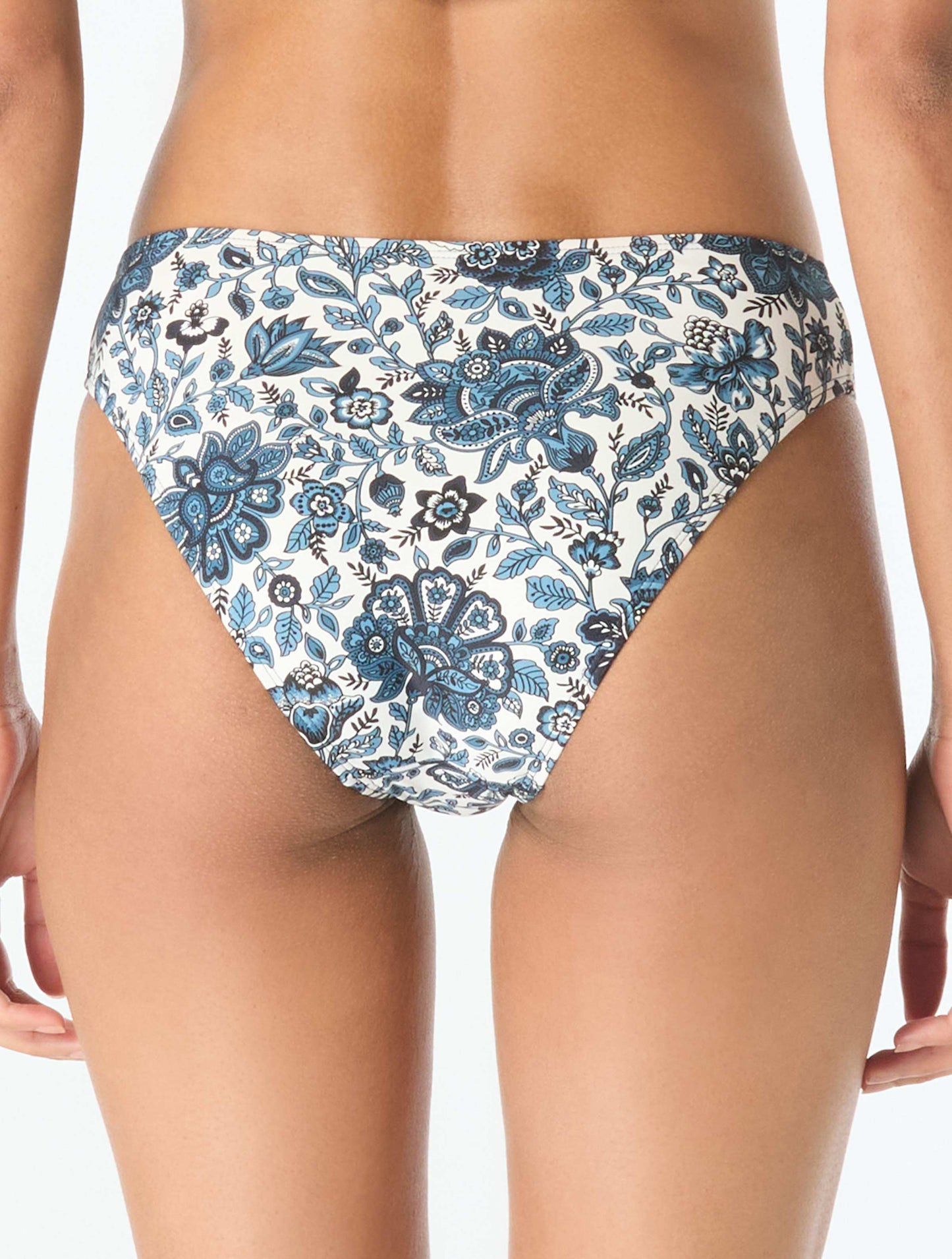 Michael Kors High Leg Bikini Bottom - Provincial Fleur - 412 New Navy