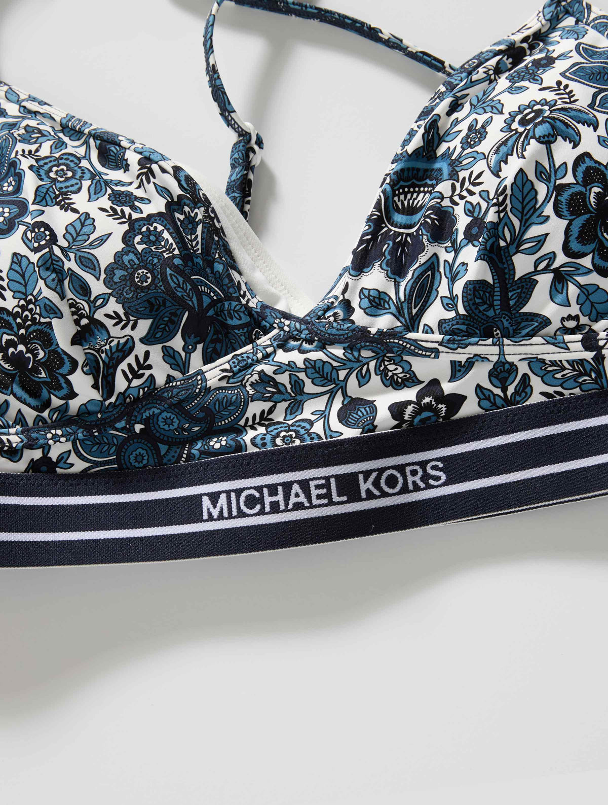 Michael Kors Underwire Crossback Bikini Top - Provincial Fleur - 412 New Navy
