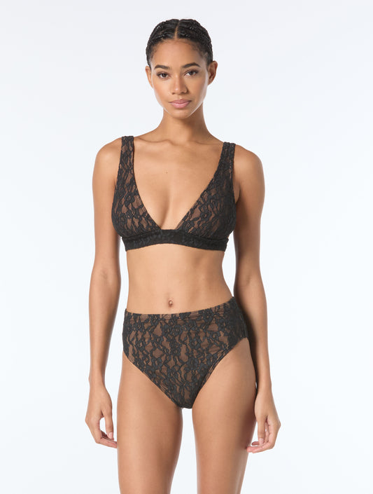 Michael Kors Lace Triangle Bikini Set & Cover Up Skirt Bundle