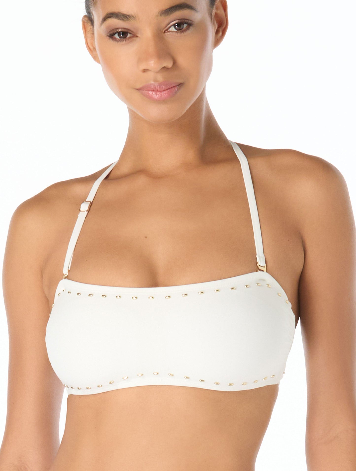 Michael Kors Half Moon Studs Bikini & Cover Up Dress Bundle -
