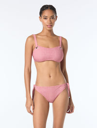 Michael Kors Grommet Bikini Top - Denim - 677 ROSEWATER