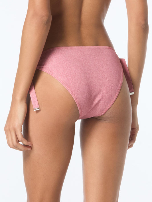 Michael Kors Grommet Bikini Bottom - Denim - 677 ROSEWATER