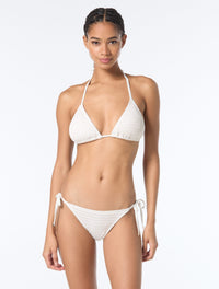 Michael Kors Halter Bikini Top - Oversized Studs - 100 White