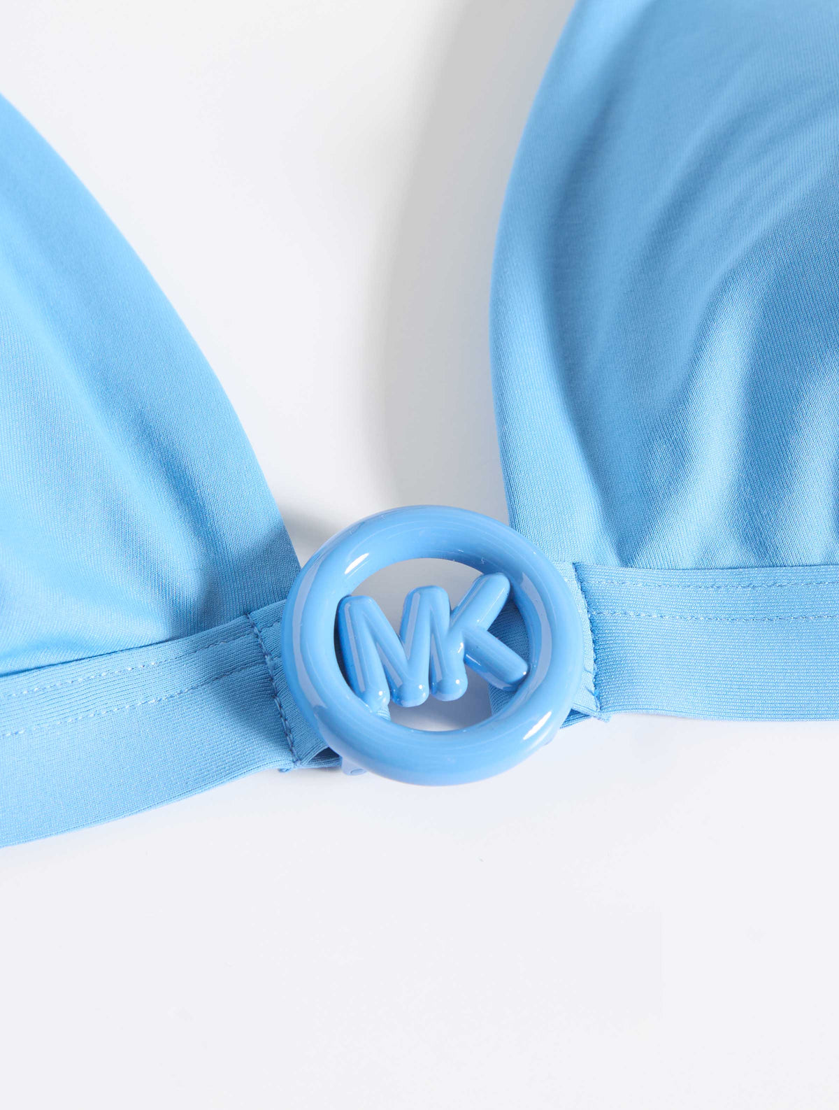 Michael Kors Logo Bikini Top - Bubble Logo Solids - 496 SOUTH PACIFIC