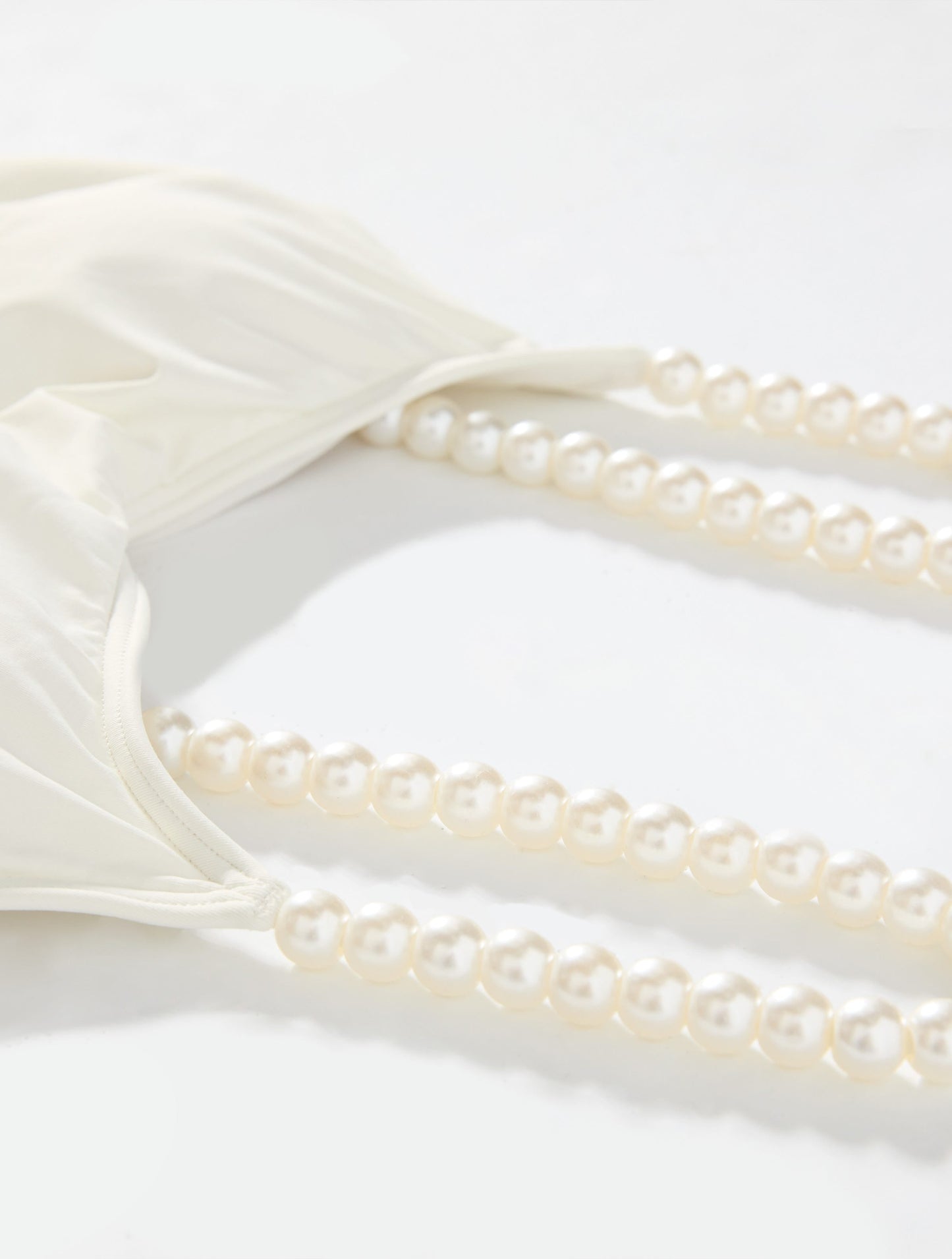 Kate Spade Pearl Strap Bikini Top - String Of Pearls - 102 CREAM