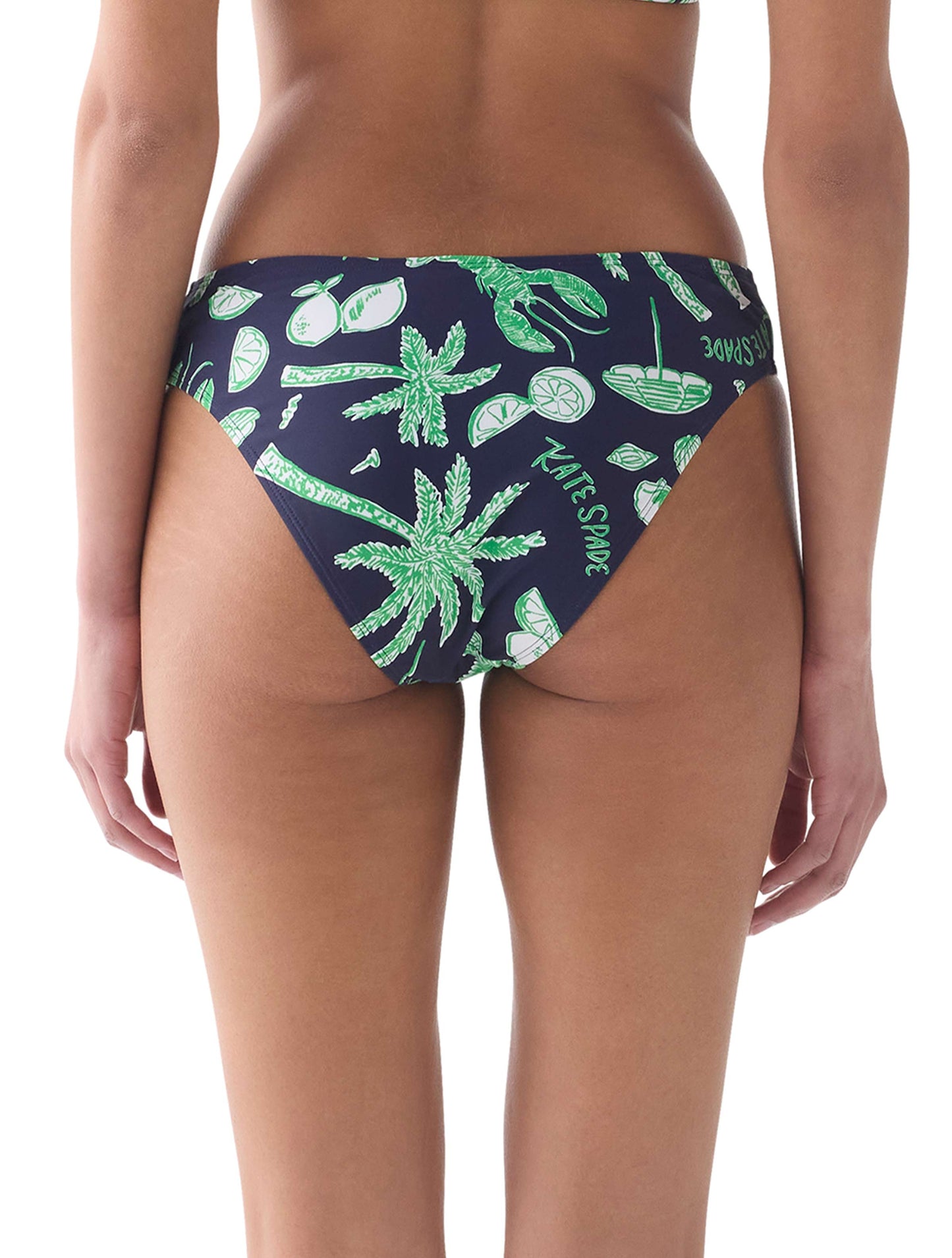 kate spade new york High Cut Bikini Bottom - Beachside - 477 PLANETARY NAVY