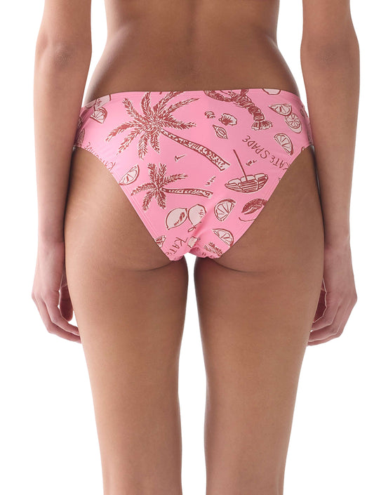 kate spade new york High Cut Bikini Bottom - Beachside - 880 Guava Slice