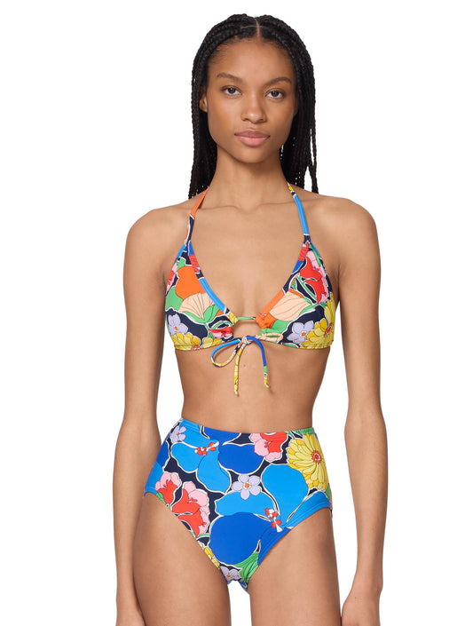 kate spade new york Multi-Color Coastal Garden Bikini Set & Pareo Cover Up Bundle