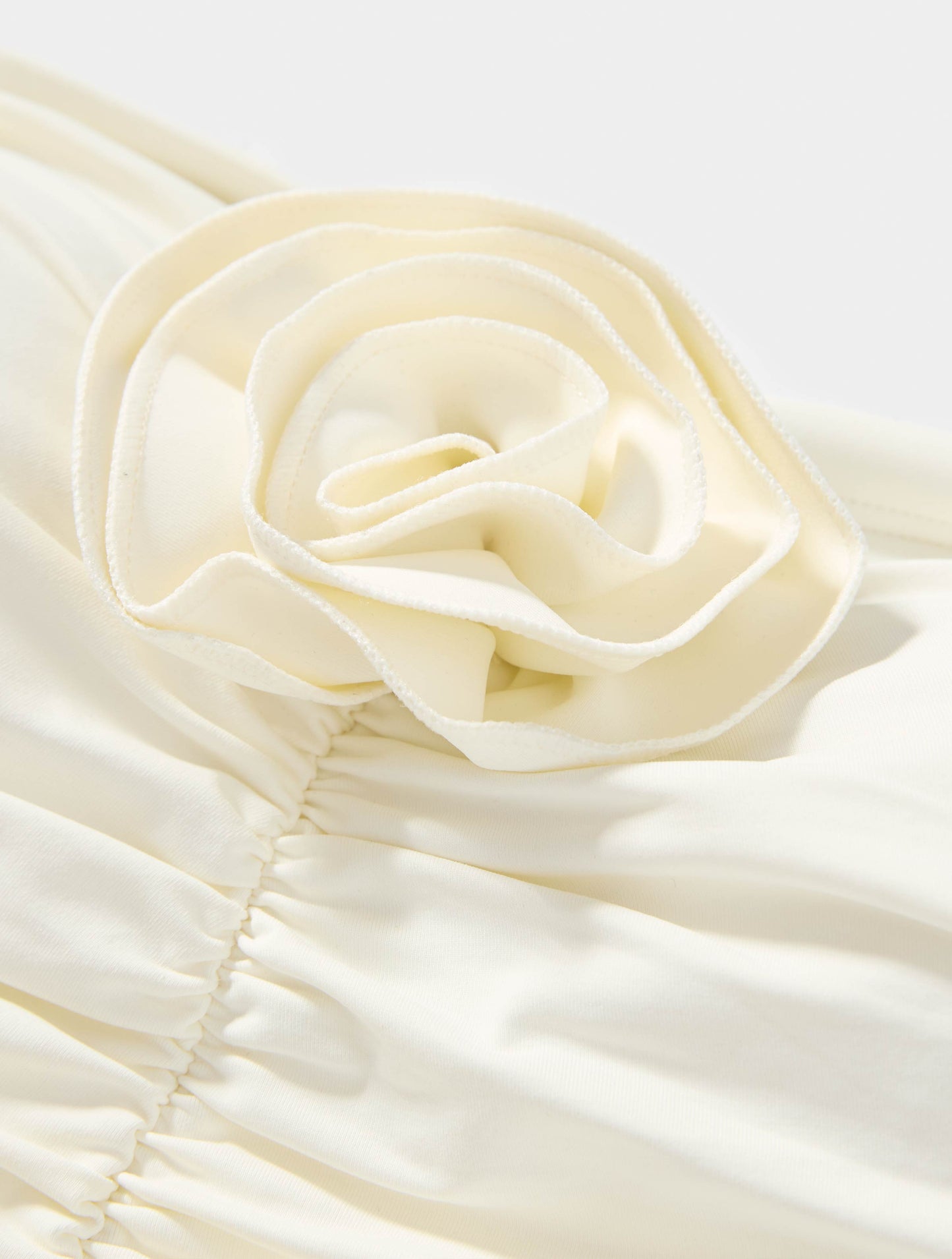 Kate Spade High Neck One Piece Swimsuit - Rosette Solids - 102 CREAM