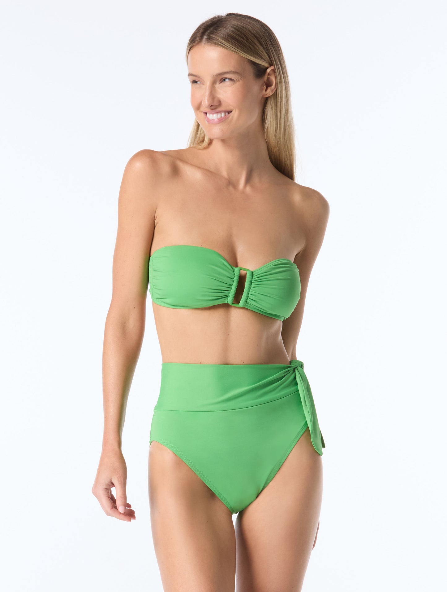 Kate Spade Bandeau Ring Front Bikini Top - Solids