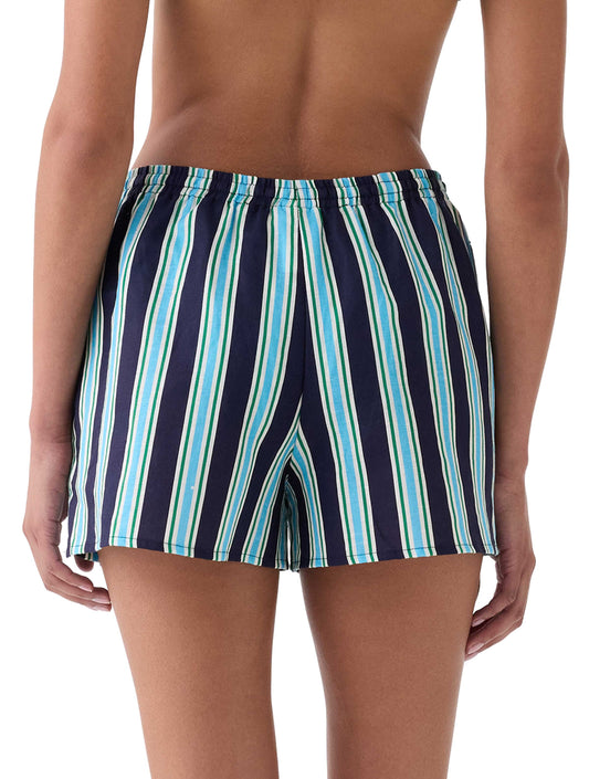 kate spade new york cover up shorts - Luna Stripe - 477 PLANETARY NAVY