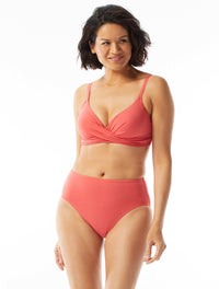 Coco Contours Diamond Wrap Bra Sized Underwire Bikini Top - Keepsake - 613 BLOOM